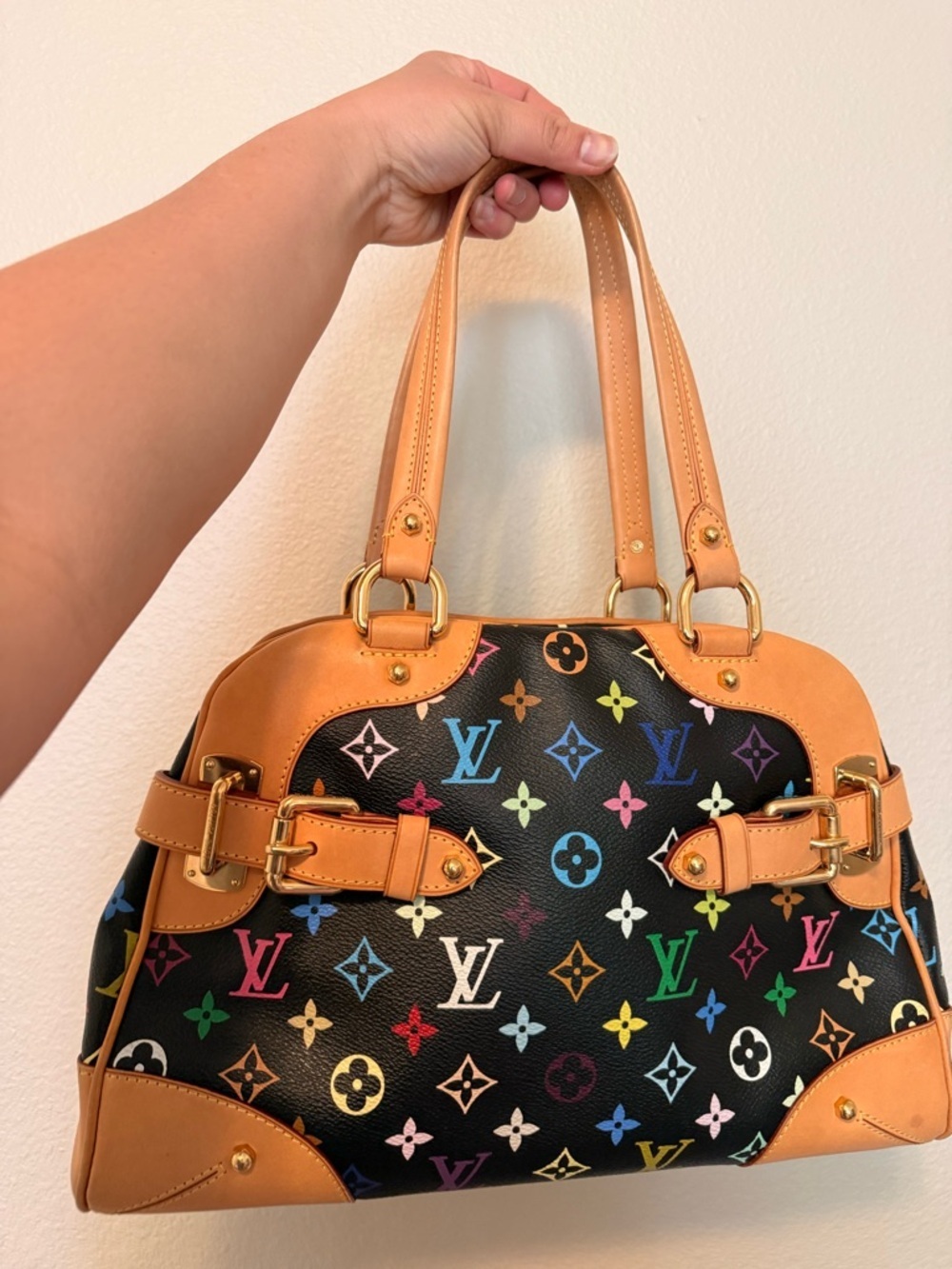 Limited Edition Louis Vuitton Claudia in Noir Monogram Multicolor AS2140